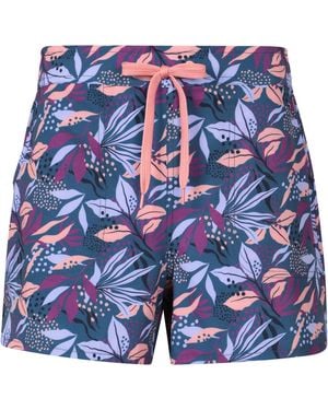 Mountain Warehouse Patterned Boardshorts Quick Dry Uv Protection Stretchy Trunks - Blue