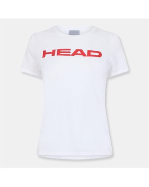 Head Lucy Wordmark Crew Neck Short Sleeve Jersey T-Shirt - White