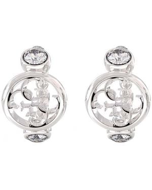 Guess Ube03373Rh Ladies Perfect Illusion Earrings - White