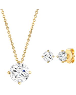 Rafaela Donata Sterling Set (Necklace + Earring) - Metallic