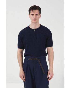 Giesto Viscose T-Shirt - Blue
