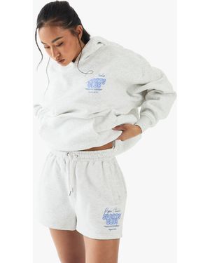 DSGN Studio Sports Club Bubble Print Sweat Short - White