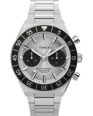 Timex Q Continental Watch Tw2Y55800 Stainless Steel - Metallic