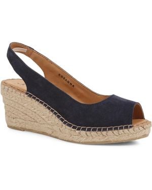 Jones Bootmaker Rosanna Slingback Wedges - Blue