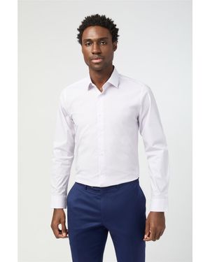 Limehaus Long Sleeve Slim Fit Formal Shirt - White
