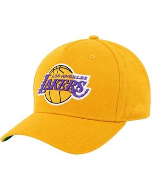 Mitchell & Ness Nba Los Angeles Lakers Kicking Wool Pro Cap - Yellow