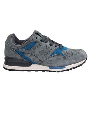 Diadora Intrepid Premium Trainers Leather - Blue