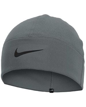Nike Therma Fit Swoosh Fleece Beanie - Grey