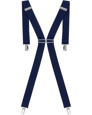 Enzo Elasticated Braces - Blue