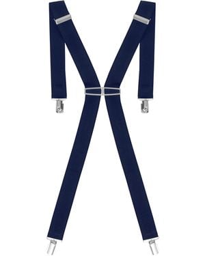 Enzo Elasticated Braces - Blue