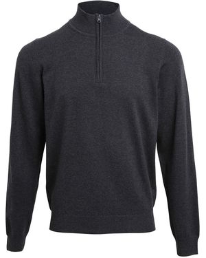 PREMIER Zip Neck Sweatshirt - Blue
