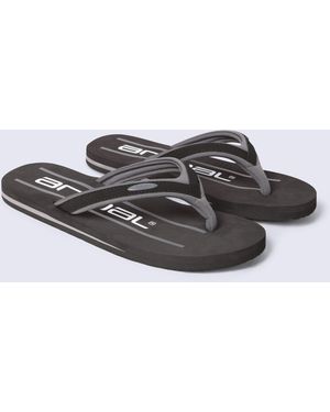 Mountain Warehouse 'Jekyl' Flip Flops Lightweight Slip-On Sandals With Soft Padded Upper Straps - Grey