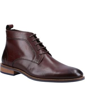 Hush Puppies Declan Veterschoenen Leer Bruine Laarzen