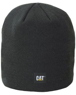 Caterpillar Logo Knit Adults Beanie Hat - Black