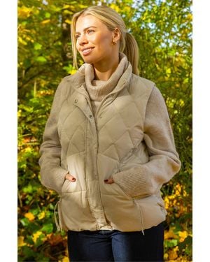 Roman Diamond Padded Gilet - Green