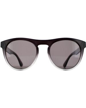 Serengeti Round Shiny To Clear Saturn Polarized Smoke Kingman - Brown