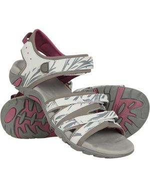 Mountain Warehouse 'Santorini' Wide Fit Sandals Rubber Outsole Summer Shoes - Grey