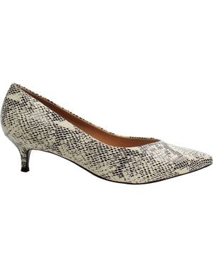 Vionic Kit Josie Snake Pointy Heels - White