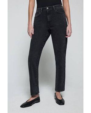 Firetrap High Rise Mom Jeans - Black