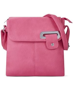 Woodland Leathers Crossbody Bag Messenger Shoulder Bag - Pink