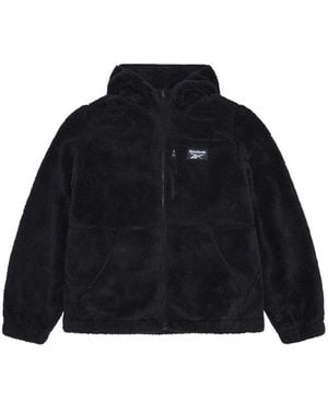 Reebok Ladies Double Monkey Fleece Jacket - Black