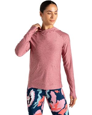 Dare 2b Ladies Sprint City Lightweight Hoodie (Lilas Marl) - Red
