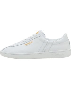 Patrick Monaco Suede Cupsole Trainers - White