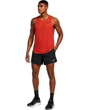 Nike Trailwind Dri-Fit Race-Vest Voor Zwart) - Rood