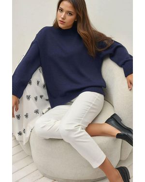 Hiccup Crew Neck Cosy Jumper - Blue