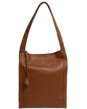 NiNa Amora 'Catarina' Leather Tote Bag - Brown