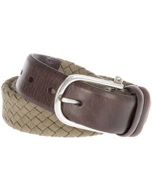 Hackett Braided Canvas Belt Hm411225 - Brown