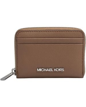 Michael Kors Medium Leather Wallet Jet Set Travel 35H8Stvz5L - Brown