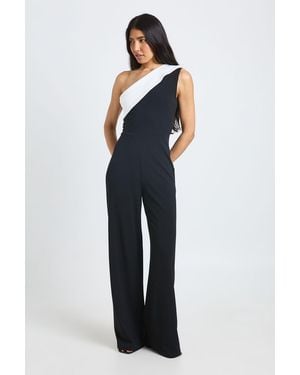Boohoo Tall Mono Wide Leg Jumpsuit - Blue