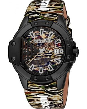 Just Cavalli Jc1G260L0065 Young Scudo Watch - Black