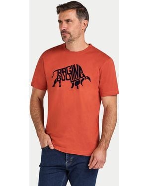 Raging Bull Flock T-Shirt Cotton - Red