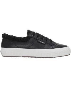 Superga Adult 2750 Vegan Leather Trainers - Black