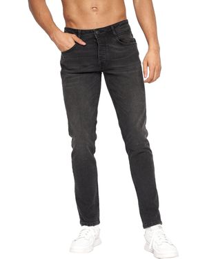 Crosshatch Malcolm Slim Jeans Wash) - Black