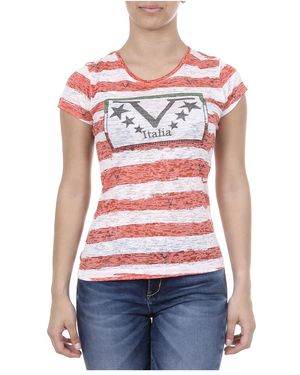 Versace 19.69 Abbigliamento Sportivo V T-Shirt Short Sleeves Round Neck Charlotte - White
