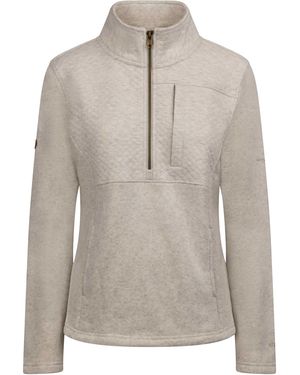 Trespass Ladies Hoxie Marl Fleece Top Marl) - Grey