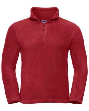 Russell Zip Neck Outdoor Fleece Top (Classic) - Red