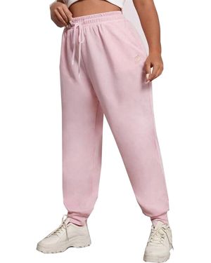 Enzo Ladies Oversized Joggers - Pink