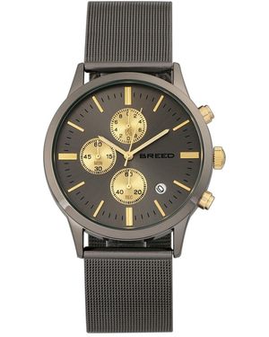 Breed Espinosa Chronograph Mesh-Bracelet Watch W/ Date - Grey