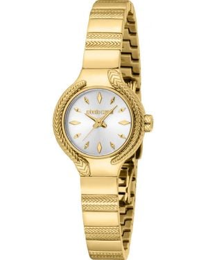 Roberto Cavalli Rc5L155M0055 Ladies Logomania Watch - Metallic