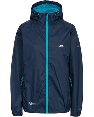 Trespass Ladies Qikpac Waterproof Packaway Shell Jacket - Blue