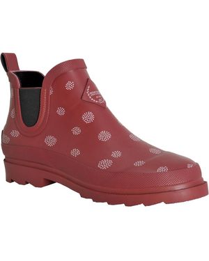 Regatta Harper Cosy Fur Lined Ankle Wellington Boots - Red