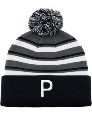 PUMA Wrmlbl Stripe Pom/ Golf Beanie - Blue