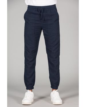 Tokyo Laundry Linen Blend Classic Fit Trousers - Blue
