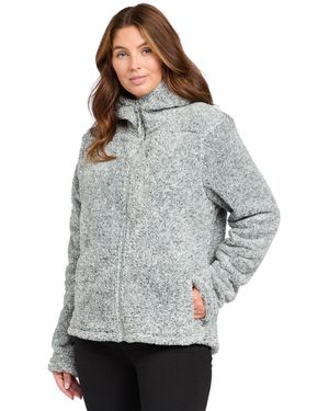 Peter Storm Theory Full-Zip Super Soft & Warm Borg Fleece Jacket With Hood - Grey