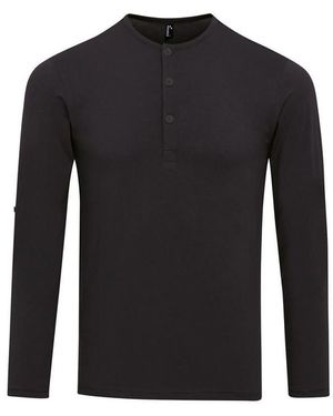 PREMIER Long John Roll Sleeve T-Shirt - Black
