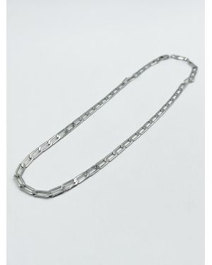 SVNX Flat Linked Chain Necklace - Metallic
